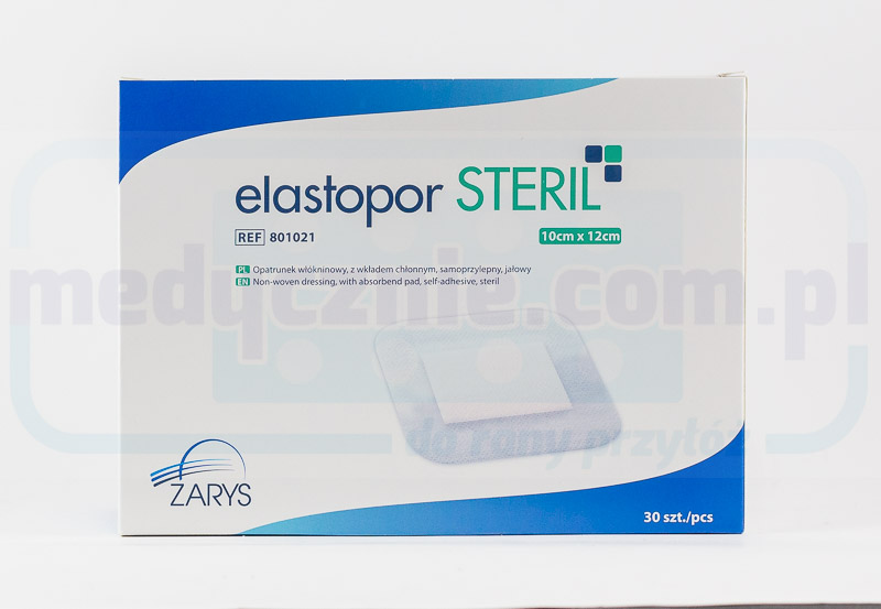 ELASTOPOR Steril 10* 12cm pansament absorbant 30pcs