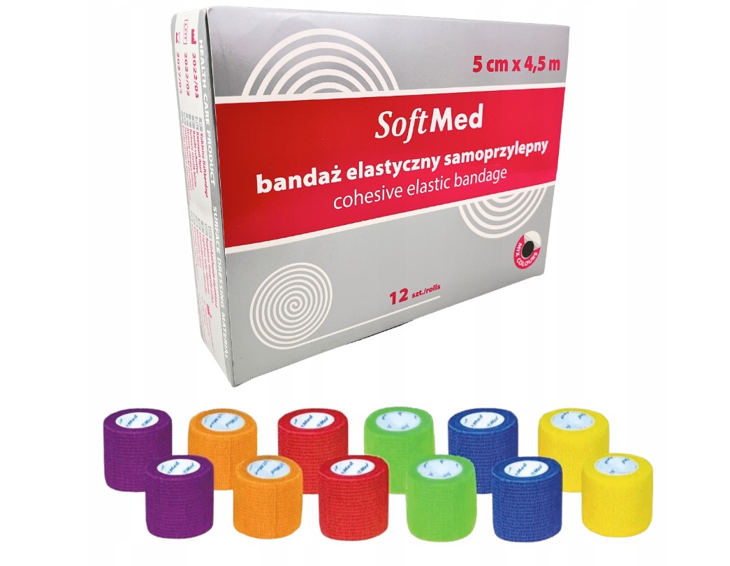 Bandaj coeziv 5cm*4.5m 12 buc SOLID - SET I