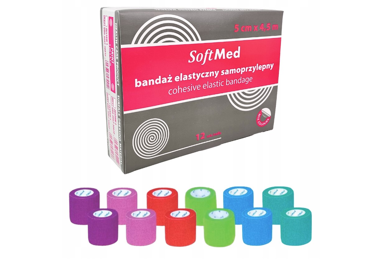 Bandaj coeziv 5cm*4.5m 12 buc SOLID - SET II