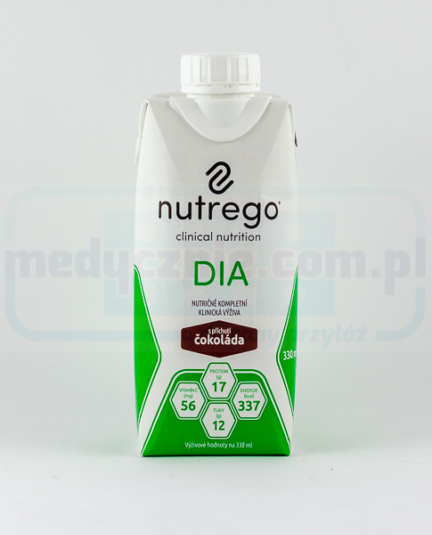 Nutrego DIA 330 ml Ciocolată dietă pentru pacienții diabetici