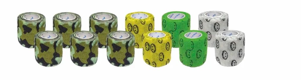 Bandă adezivă 2,5 cm * 4,5 m 1 buc zâmbet alb elastic, autoadeziv