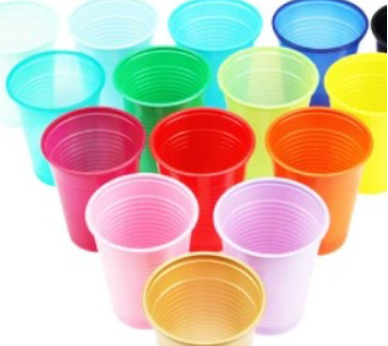 Cupe de unică folosință 100pcs negru