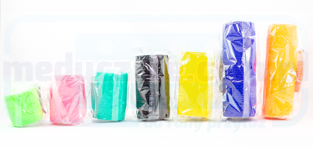 Bandă adezivă 10cm*4.5m 1pc turcoaz elastic, autoadeziv