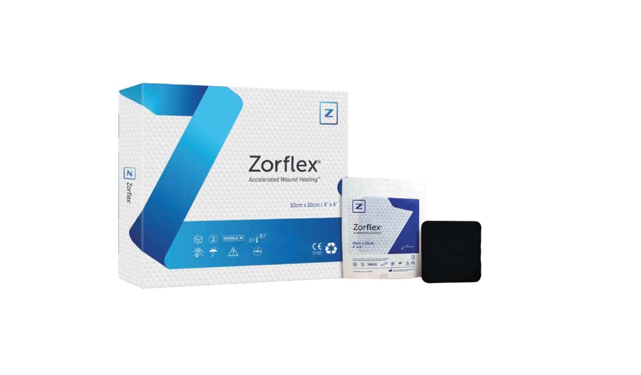 Zorflex 10*10cm 10pcs 100% pansament de contact cu carbon activ