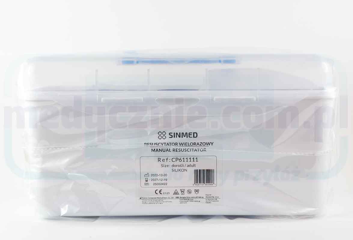 Kit Ambu în caz - resuscitator din silicon pentru copii reutilizabil - Imagine 2