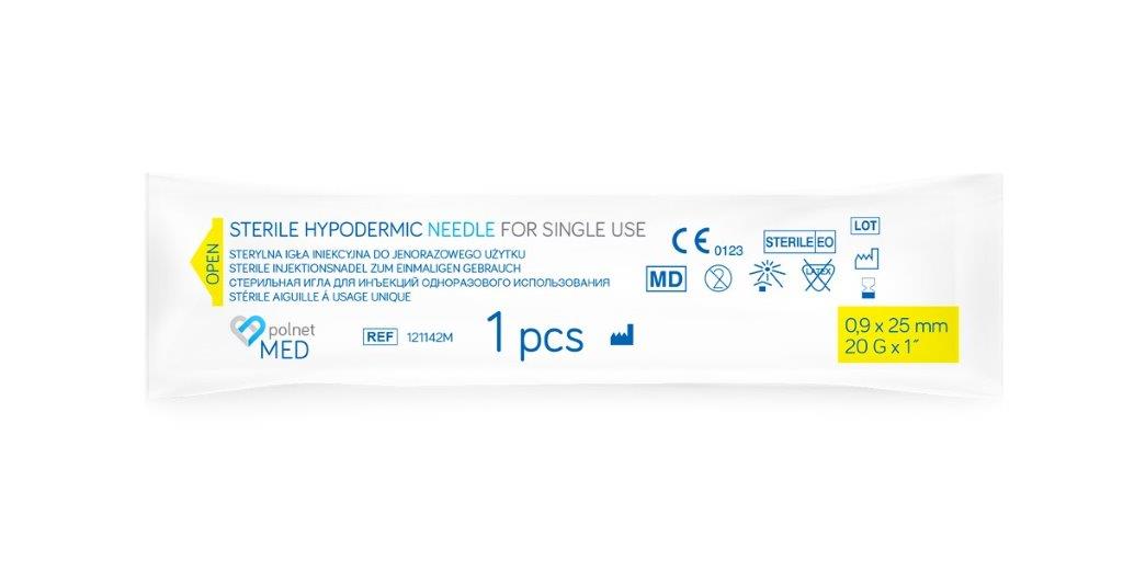 Ace j.u. POLnet-MED 0.9 x 25mm 100pcs - Imagine 2