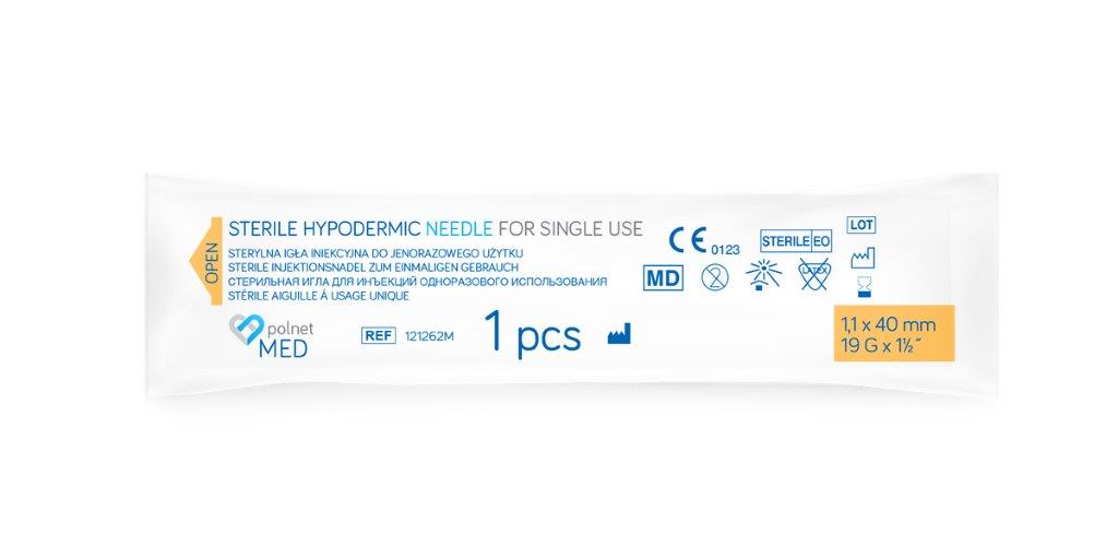 Ace j.u. POLnet-MED 1.1 x 40mm 100pcs - Imagine 2