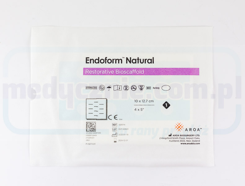 Endoform 10 x 12.7cm - matrice naturală a pielii cu colagen și macromolecule ECM 1pc - Imagine 2