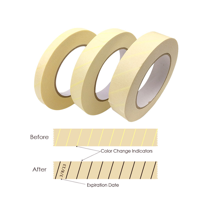 Test - bandă adezivă cu indicator de sterilizare PARA 19mm x 50m - Imagine 2