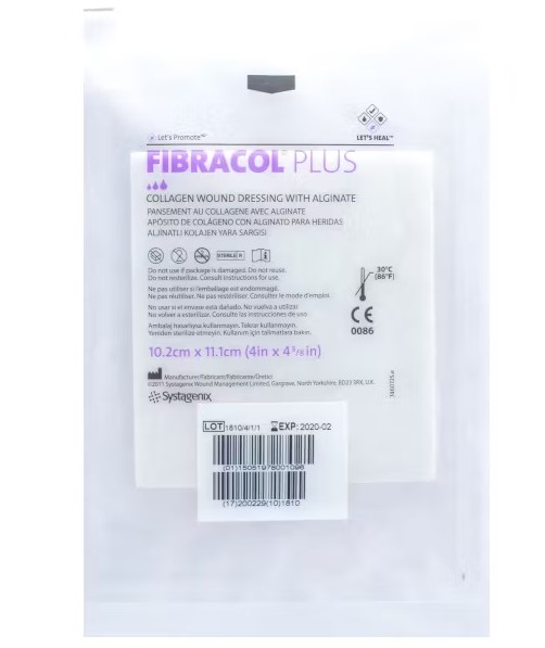 Fibracol Plus 10.2* 11.1cm 1 buc pansament colagen cu alginat - Imagine 2