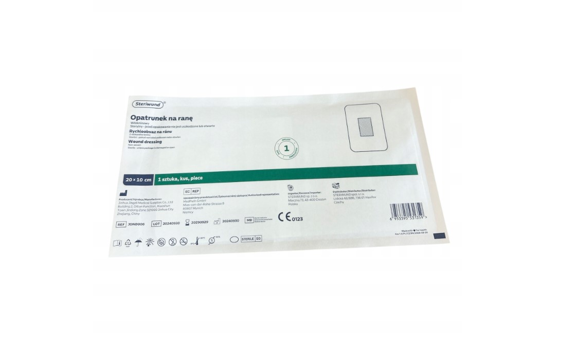 Pansament cu tampon absorbant STERIWUND 20cm x 10cm 25pcs - Imagine 2