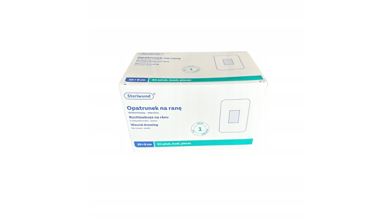 Pansament cu tampon absorbant STERIWUND 6cm x 10cm 50pcs