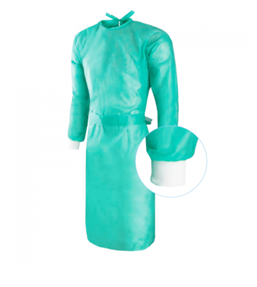 Șorț nețesut cu manșetă 20g dimensiune XL 1pc verde - Imagine 2