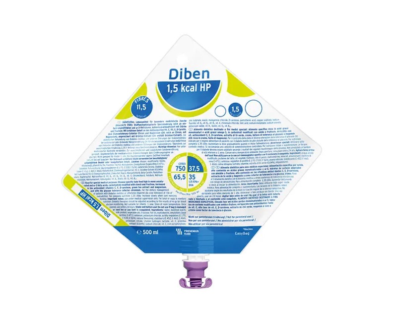 Fresenius Diben 1.5 KCAL HP 500ml Easy Bag - Imagine 2