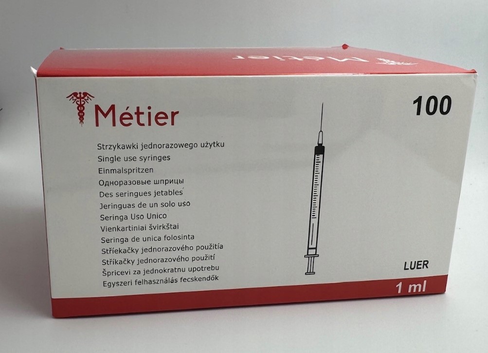 Seringi sterile h.u. 100pcs 1ml 0.5* 25 cu ac TBC