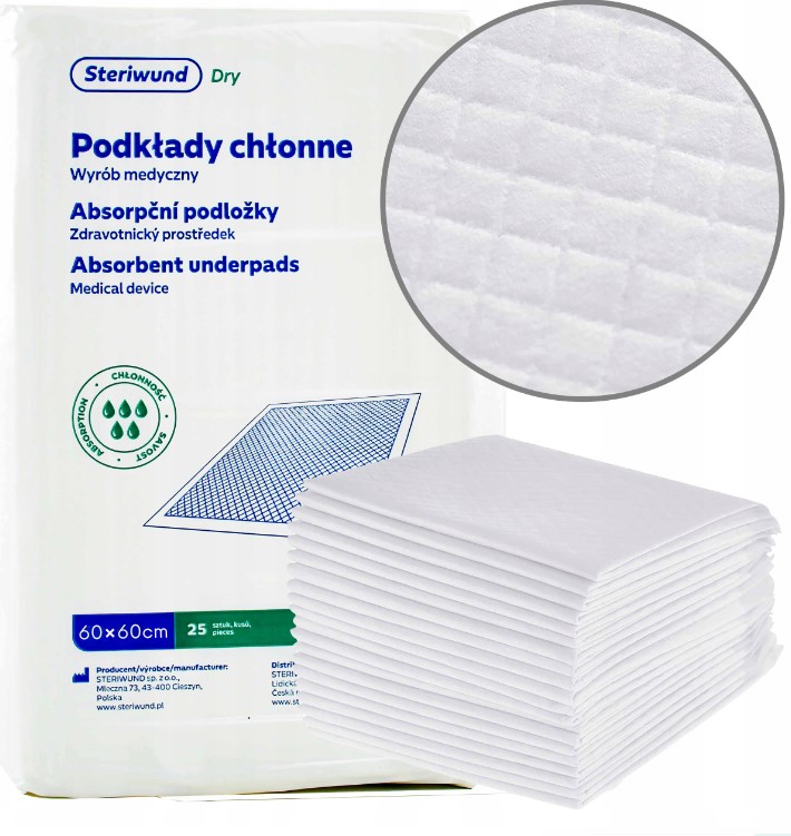 Steriwund Dry tampon de protecție nesteril 60x60 25pcs