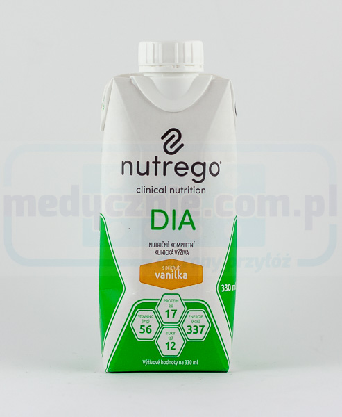 Nutrego DIA 330 ml Vanilie dietă pentru pacienții diabetici