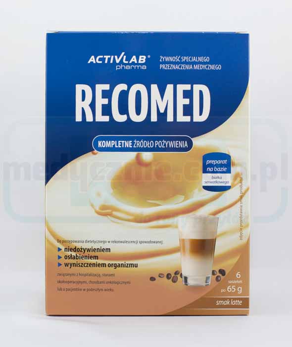 Cocktail nutrițional RecoMed 6x65g latte