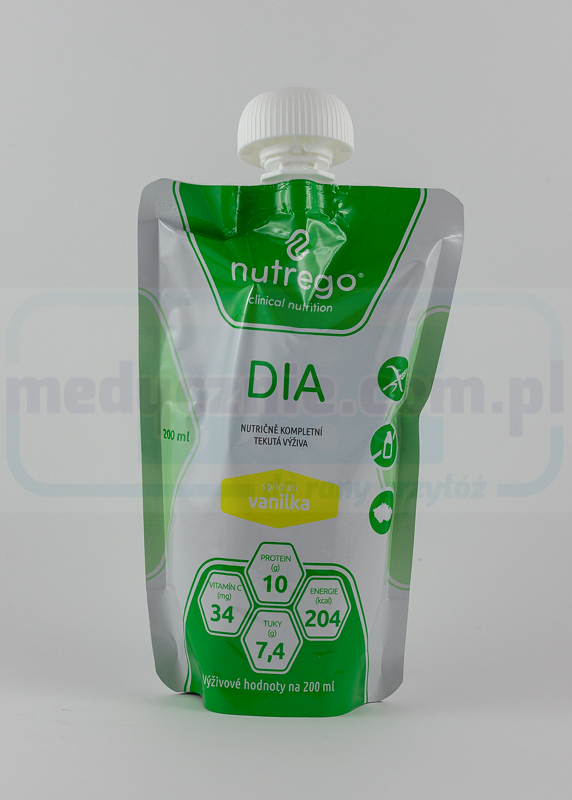 Nutrego DIA 12x200 ml vanilie