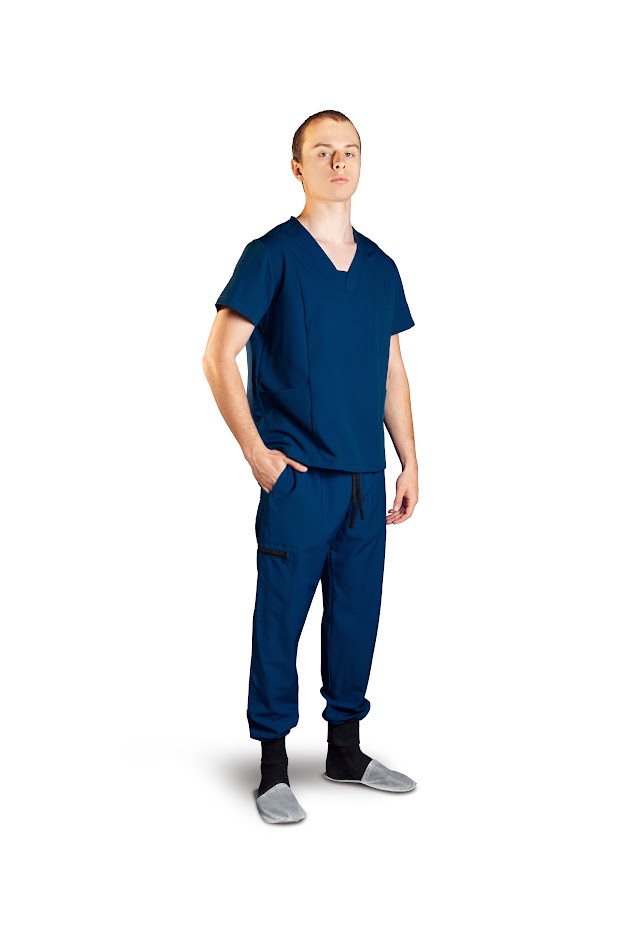Set medical GAIA albastru marin pentru bărbați 2XL - Imagine 2