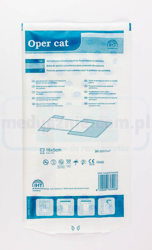 Pansament Oper Cat clasic 16* 5cm cu buzunar pentru fixarea cateterelor (versiune nețesută) - Imagine 2