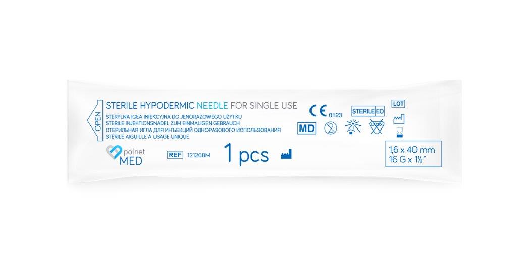 Ace j.u. POLnet-MED 1.6 x 40mm 100pcs - Imagine 2