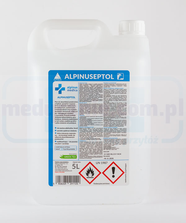 Dezinfectant de suprafață Alpinuseptol Green Tea 5L