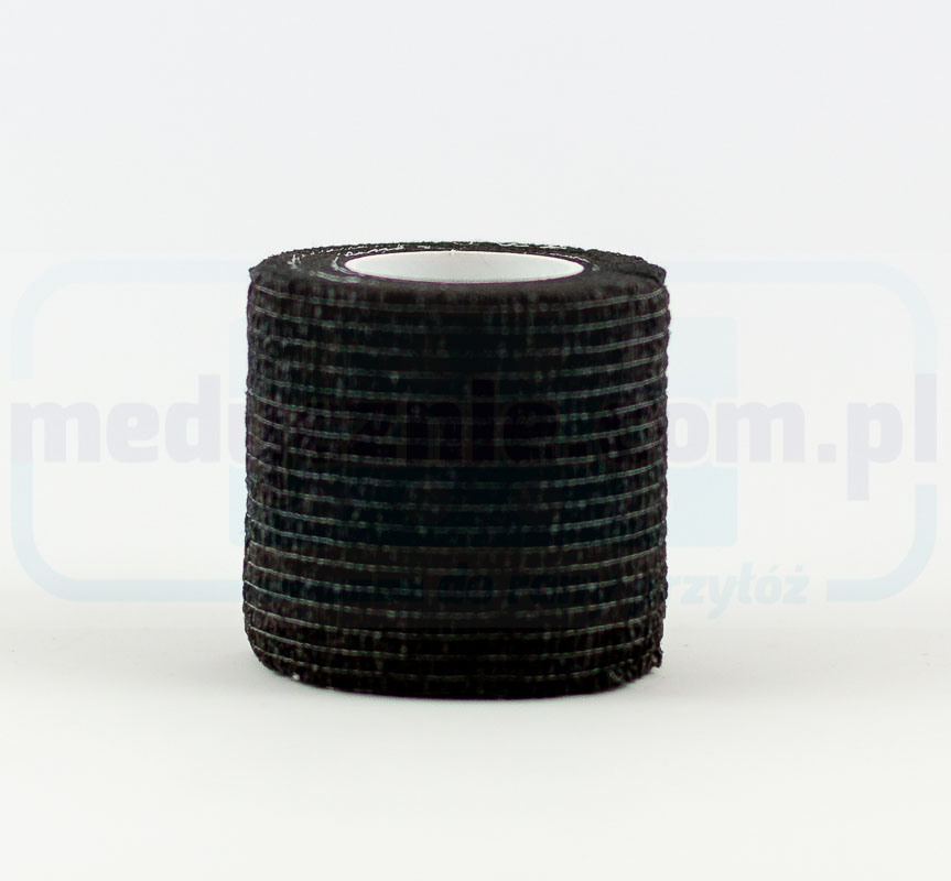 Bandă coezivă 5cm*4.5m set 12 buc SOLID negru
