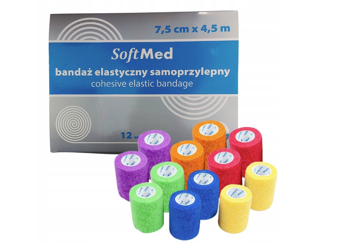 Bandaj coeziv 7,5 cm * 4,5 m, set 12 buc. SOLID I