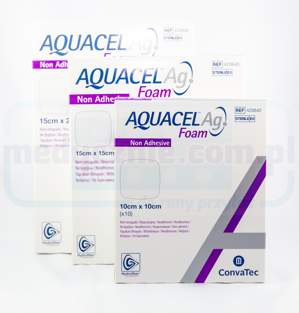 Aquacel Spumă Ag neadezivă 15 * 20cm pansament din spumă multistrat 1pc - Imagine 2