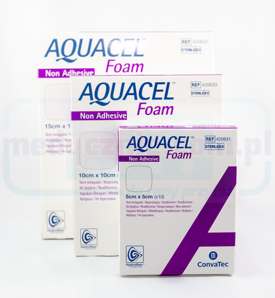 Aquacel Spumă neadezivă 10 * 10cm pansament din spumă multistrat 1pc - Imagine 2