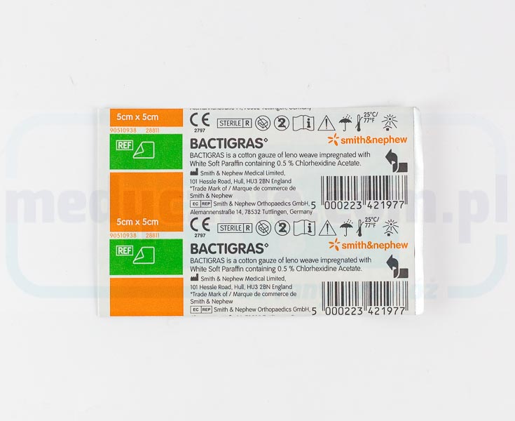 Bactigras 5*5cm pansament cu parafină 1pc - Imagine 4