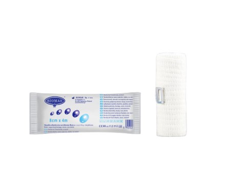 Bandă elastică 4 m*8cm 1 buc Biomar