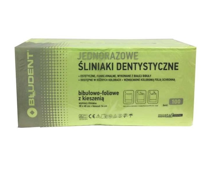 Bavetă dentară cu buzunar 100pcs var Mustaf Dental - Imagine 2